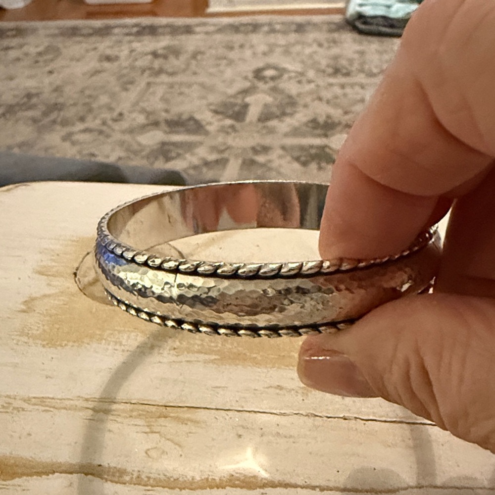 Brighton Silver Hammered Bracelet